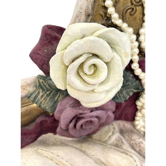 Figi Graphics Boudoir Reflection Vintage 1996 Victorian Clock Resin 1AA Battery - Picture 3 of 17